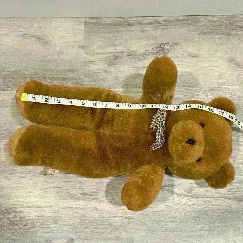 Vintage 1985 Stuffed Teddy Bear Plush Love Land Windsor Toys Bow Tie Large 18” - Picture 6 of 7